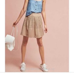 Plenty x Tracey Reese Taupe Mini Skirt Size 12